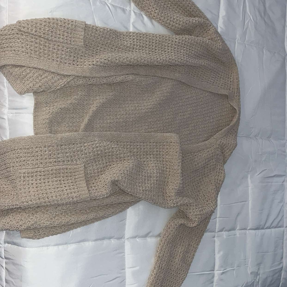 Cozy Tan Knit Sweater